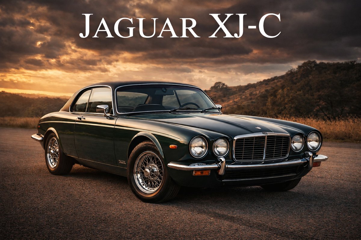 Jaguar XJ-C classic coupe – iconic 1970s British luxury grand tourer